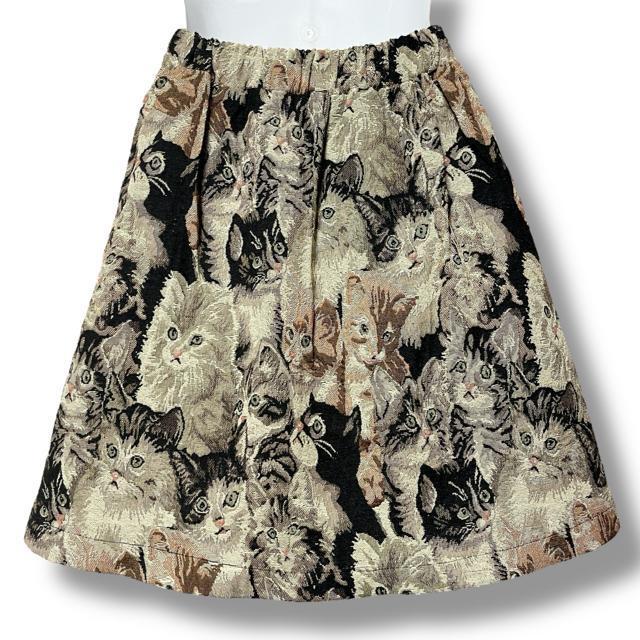 【新品/Drug honey】フロントスピンドルゴブラン織猫ちゃん総柄スカート < ブランド  【新品/Drug honey】フロントスピンドルゴブラン織猫ちゃん総柄スカート < ブランドの