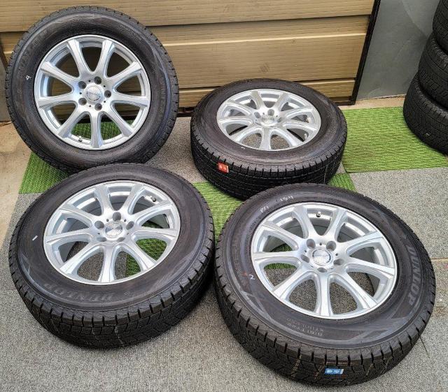 美品 超バリ溝 9分山 DUFACT 17in 7J +48 PCD114.3 ダンロップ ウインターマックス SJ8 225/6 < 自動車/バイク 美品 超バリ溝 9分山 DUFACT 17in 7J +48 PCD114.3 ダンロップ ウインターマックス SJ8 225/6 < 自動車/バイク