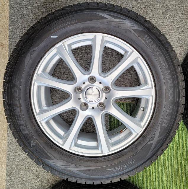 美品 超バリ溝 9分山 DUFACT 17in 7J +48 PCD114.3 ダンロップ ウインターマックス SJ8 225/6 < 自動車/バイク 美品 超バリ溝 9分山 DUFACT 17in 7J +48 PCD114.3 ダンロップ ウインターマックス SJ8 225/6 < 自動車/バイク