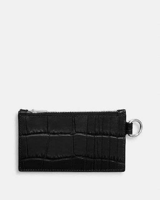 25300円★新品&正規品保証★コーチ COACH★クロコダイル エンボスド レザー★カードケース < ブランド  25300円★新品&正規品保証★コーチ COACH★クロコダイル エンボスド レザー★カードケース < ブランドの
