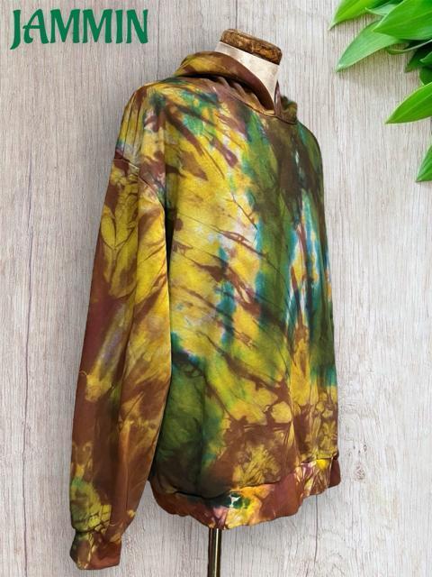 タイダイパーカー 裏パイル ヒッピー レゲエ アジアン エスニック カラフル < 男性ファッション タイダイパーカー 裏パイル ヒッピー レゲエ アジアン エスニック カラフル < 男性ファッションの