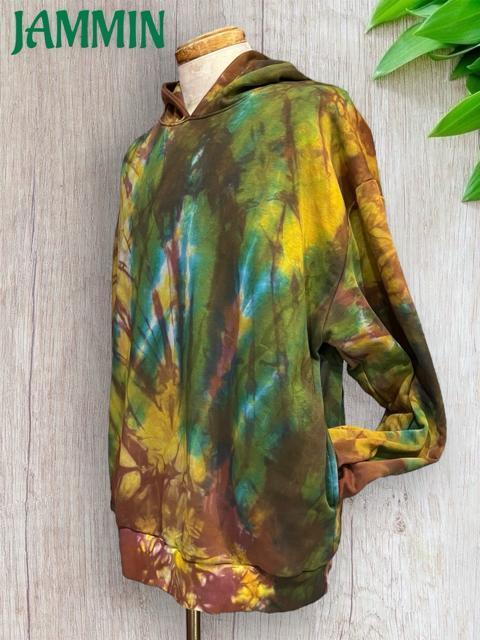 タイダイパーカー 裏パイル ヒッピー レゲエ アジアン エスニック カラフル < 男性ファッション タイダイパーカー 裏パイル ヒッピー レゲエ アジアン エスニック カラフル < 男性ファッションの