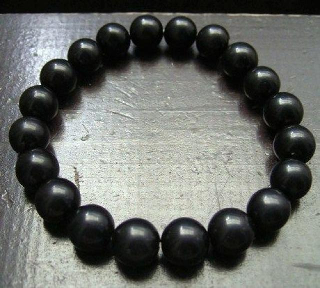 ☆即決☆10ミリ玉 ジェットブレスレット < 男性アクセサリー/時計 ☆即決☆10ミリ玉 ジェットブレスレット < 男性アクセサリー/時計の