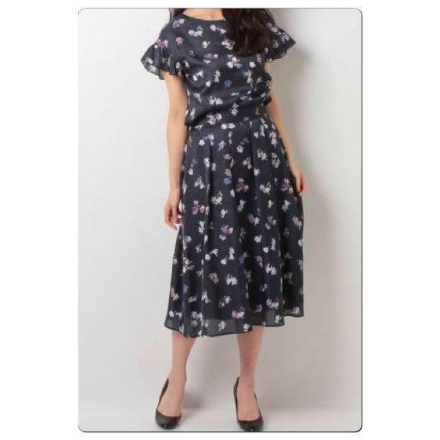 アナイ チェックフラワープリントスカート&ブラウス < ブランド  アナイ チェックフラワープリントスカート&ブラウス < ブランドの