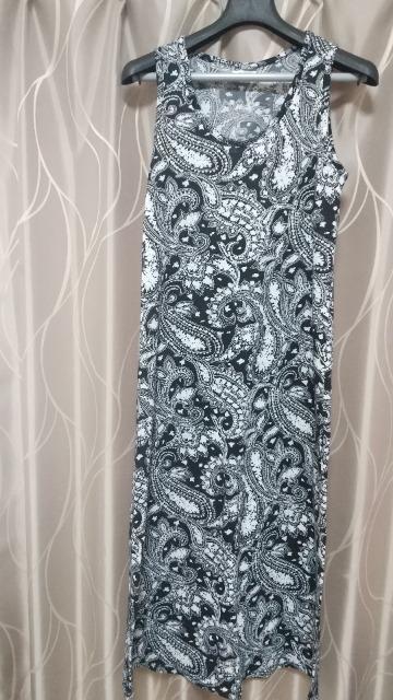 総柄のシフォンワンピ★Lサイズ★黒×白 < 女性ファッション 総柄のシフォンワンピ★Lサイズ★黒×白 < 女性ファッションの