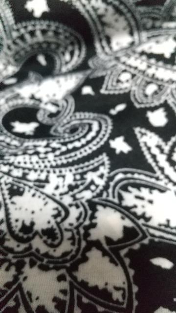 総柄のシフォンワンピ★Lサイズ★黒×白 < 女性ファッション 総柄のシフォンワンピ★Lサイズ★黒×白 < 女性ファッションの