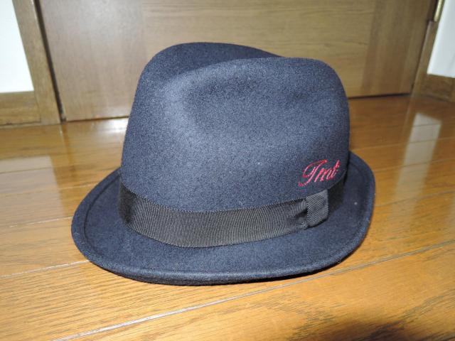 TMT ティーエムティー ウール ハット L 紺 HAT 毛 キャップ 帽子 リボン ロゴ LOGO < ブランド  TMT ティーエムティー ウール ハット L 紺 HAT 毛 キャップ 帽子 リボン ロゴ LOGO  < ブランドの