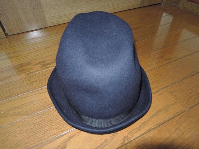 TMT ティーエムティー ウール ハット L 紺 HAT 毛 キャップ 帽子 リボン ロゴ LOGO < ブランド  TMT ティーエムティー ウール ハット L 紺 HAT 毛 キャップ 帽子 リボン ロゴ LOGO < ブランドの