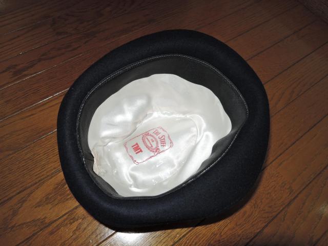 TMT ティーエムティー ウール ハット L 紺 HAT 毛 キャップ 帽子 リボン ロゴ LOGO < ブランド  TMT ティーエムティー ウール ハット L 紺 HAT 毛 キャップ 帽子 リボン ロゴ LOGO < ブランドの