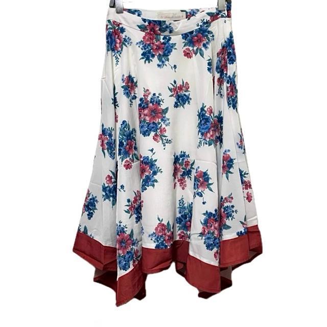 31 Sons de mode フラワー 総柄 フレア 変形 ひざ丈スカート < 女性ファッション 31 Sons de mode フラワー 総柄 フレア 変形 ひざ丈スカート < 女性ファッションの