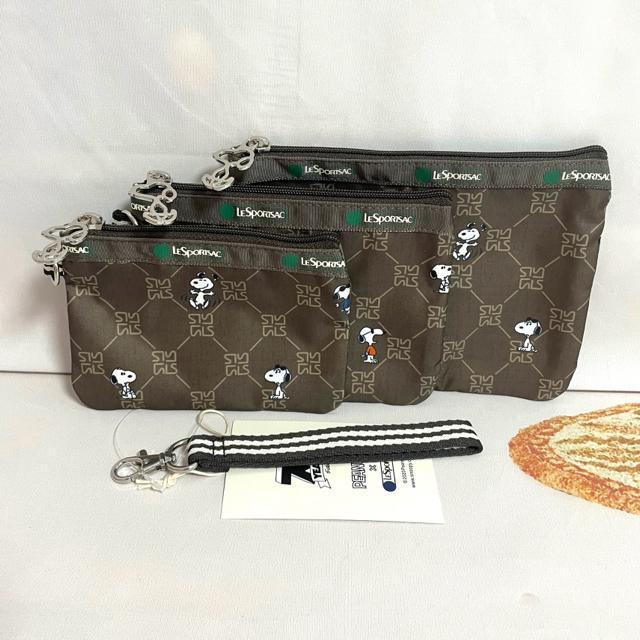 ★新品★LeSportsac レスポートサック スヌーピー レモノグラム 3連ポーチ コスメポーチ セット 送料無料 < 女性ファッション  ★新品★LeSportsac レスポートサック スヌーピー レモノグラム 3連ポーチ コスメポーチ セット 送料無料 < 女性ファッションの