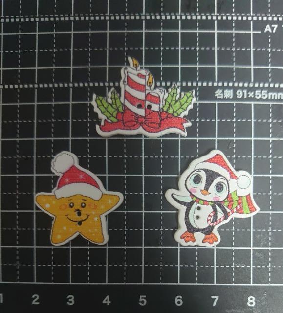 ★ハンドメイド素材★木製ボタン・クリスマスイラスト3個D < ペット/手芸/園芸  ★ハンドメイド素材★木製ボタン・クリスマスイラスト3個D < ペット/手芸/園芸の