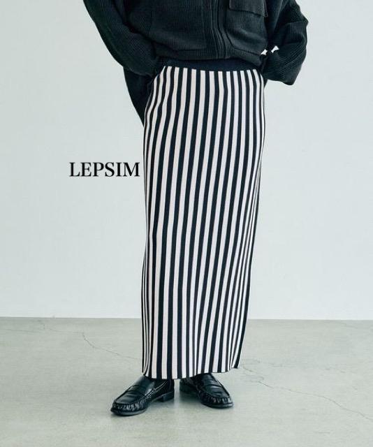 新品 LEPSIM★ ストライプニットスカート < 女性ファッション  新品 LEPSIM★ ストライプニットスカート  < 女性ファッションの