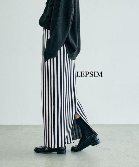 新品 LEPSIM★ ストライプニットスカート < 女性ファッション  新品 LEPSIM★ ストライプニットスカート < 女性ファッションの