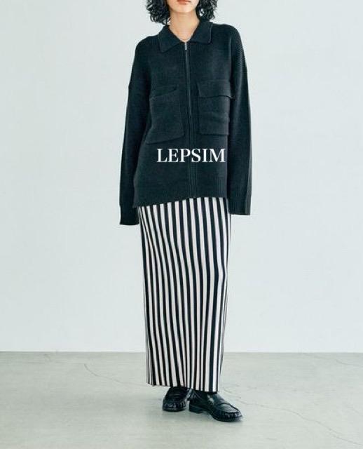 新品 LEPSIM★ ストライプニットスカート < 女性ファッション  新品 LEPSIM★ ストライプニットスカート < 女性ファッションの