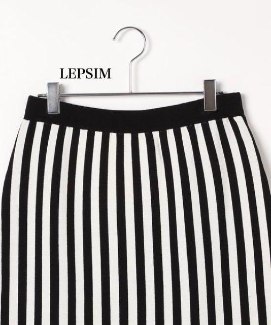 新品 LEPSIM★ ストライプニットスカート < 女性ファッション  新品 LEPSIM★ ストライプニットスカート < 女性ファッションの