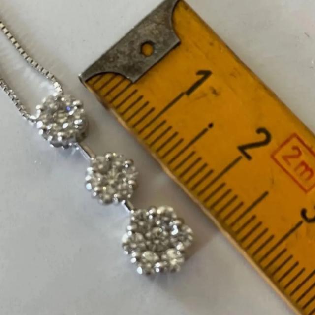 K18WG ダイヤモンドネックレス ホワイトゴールド ダイヤネックレス 18金 天然ダイヤモンド ペンダントトップ TRILOGY < 女性アクセサリー/時計 K18WG ダイヤモンドネックレス ホワイトゴールド ダイヤネックレス 18金 天然ダイヤモンド ペンダントトップ TRILOGY < 女性アクセサリー/時計の