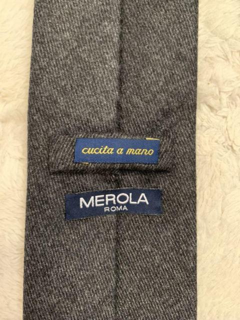 新品 MEROLA メローラ ウールカシミア ネクタイ ダークグレー < 男性ファッション 新品 MEROLA メローラ ウールカシミア ネクタイ ダークグレー < 男性ファッションの