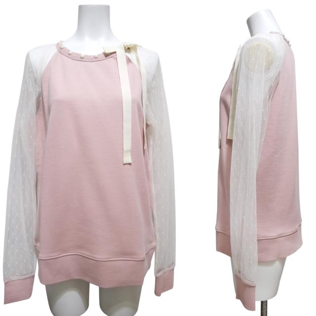 新品レッドヴァレンティノRED VALENTINOレース×スウェット < ブランド 新品レッドヴァレンティノRED VALENTINOレース×スウェット < ブランドの