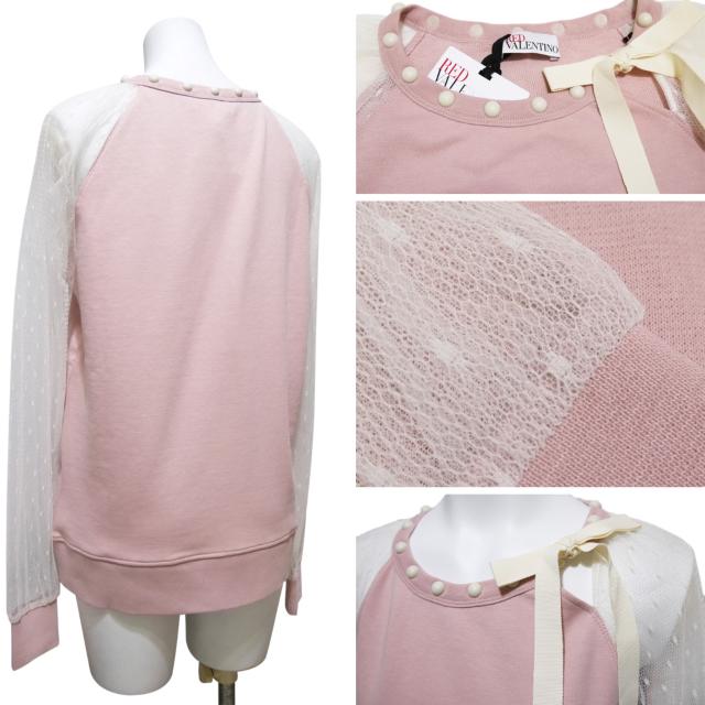 新品レッドヴァレンティノRED VALENTINOレース×スウェット < ブランド 新品レッドヴァレンティノRED VALENTINOレース×スウェット < ブランドの