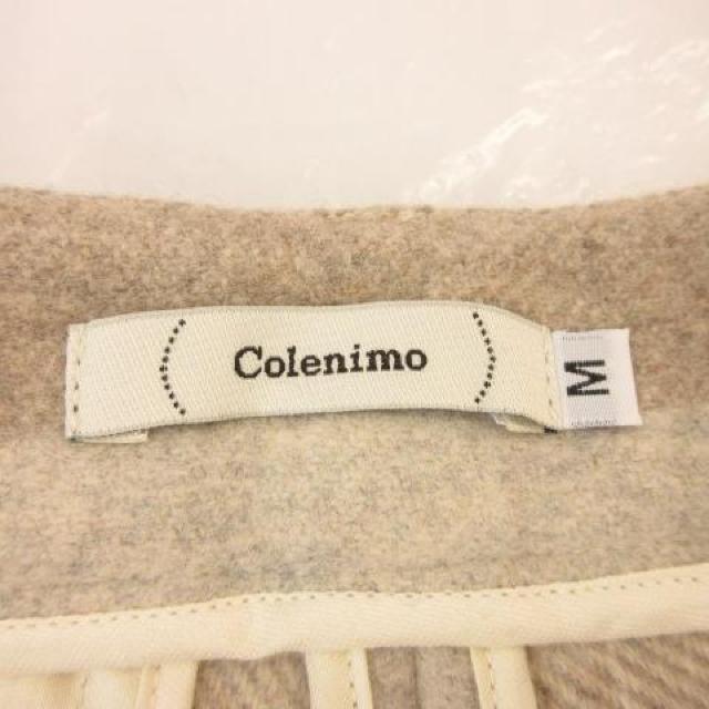 Colenimo ショートパンツ ボーダー ベージュ グレー M < 女性ファッション  Colenimo ショートパンツ ボーダー ベージュ グレー M < 女性ファッションの