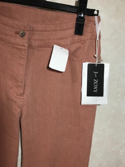 Just zoxy  インディゴ ストレッチ デニム パンツ 花ボタン < 女性ファッション  Just zoxy  インディゴ ストレッチ デニム パンツ 花ボタン < 女性ファッションの