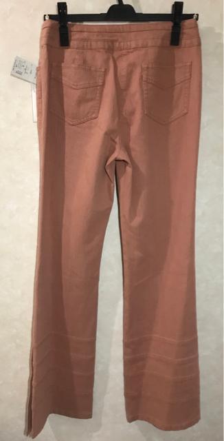 Just zoxy  インディゴ ストレッチ デニム パンツ 花ボタン < 女性ファッション  Just zoxy  インディゴ ストレッチ デニム パンツ 花ボタン < 女性ファッションの