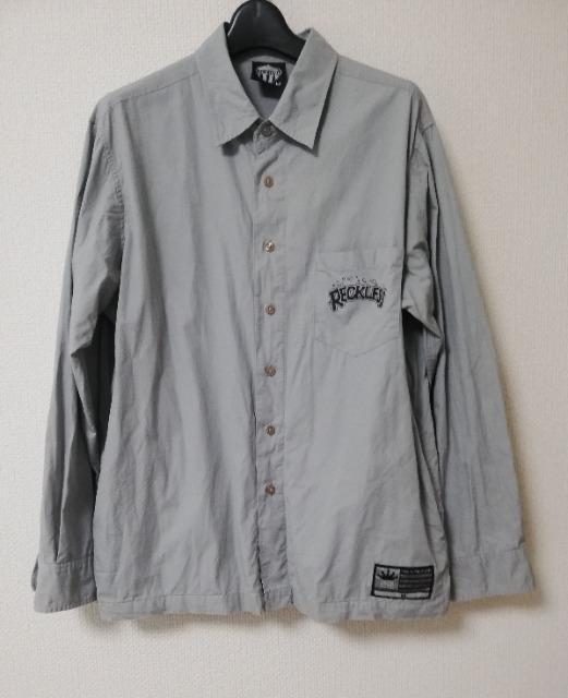 DACKDIVE 長袖シャツ グレー M < 男性ファッション  DACKDIVE 長袖シャツ グレー M  < 男性ファッションの