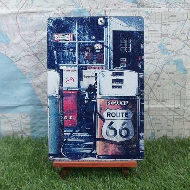 新品【ブリキ看板】ROUTE66/ルート66 Gas station -2- < ホビー  新品【ブリキ看板】ROUTE66/ルート66 Gas station -2-  < ホビーの