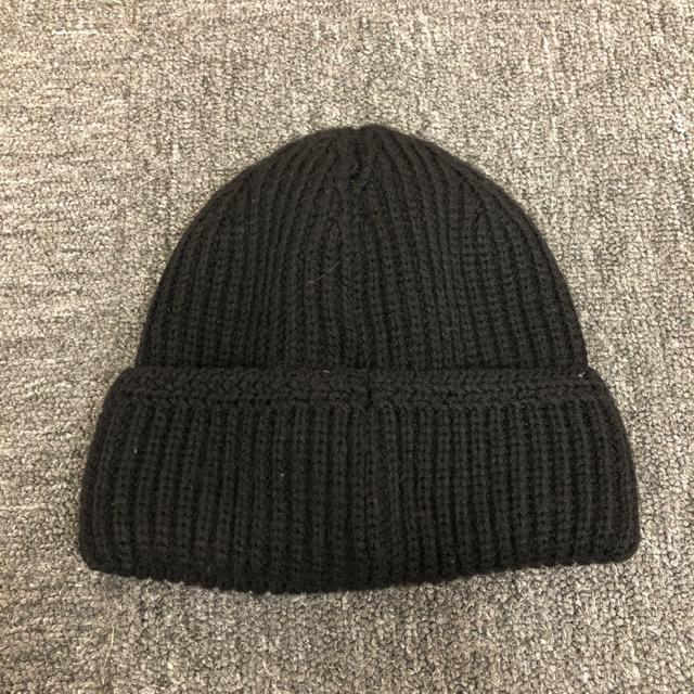 即決 241 TWO FOR ONE ビーニー ニット帽 ブラック < 男性ファッション  即決 241 TWO FOR ONE ビーニー ニット帽 ブラック < 男性ファッションの