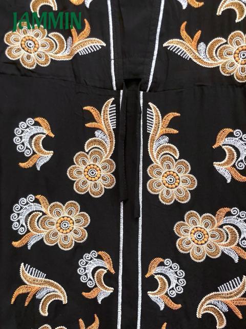 花刺繍入りチュニック 黒 アジアン エスニック ヒッピー < 女性ファッション  花刺繍入りチュニック 黒 アジアン エスニック ヒッピー < 女性ファッションの
