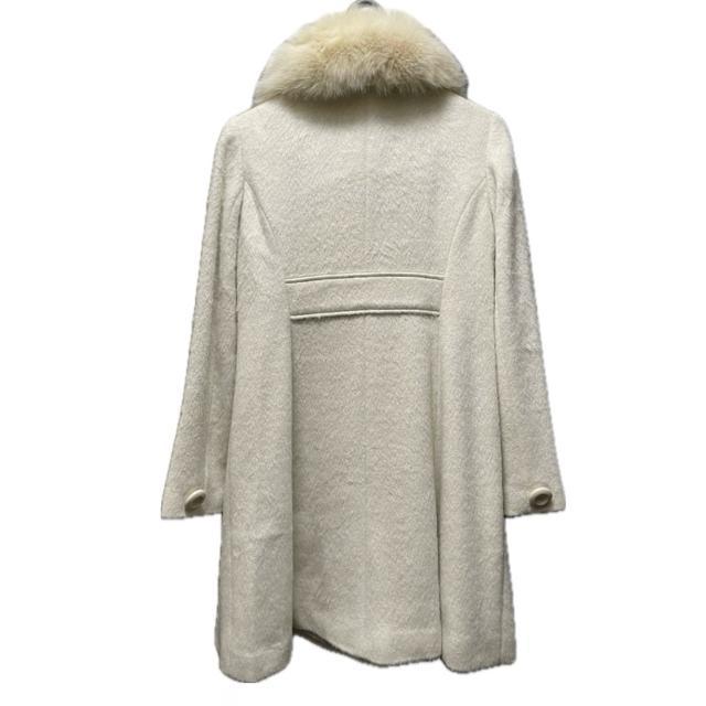 インタープラネット フォックスファー襟 ウール リボン ピーコート アウター < 女性ファッション インタープラネット フォックスファー襟 ウール リボン ピーコート アウター < 女性ファッションの