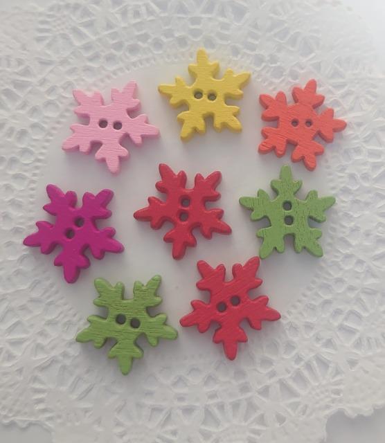 ★ハンドメイド素材★木製ボタン・カラフル結晶8個 < ペット/手芸/園芸  ★ハンドメイド素材★木製ボタン・カラフル結晶8個  < ペット/手芸/園芸の