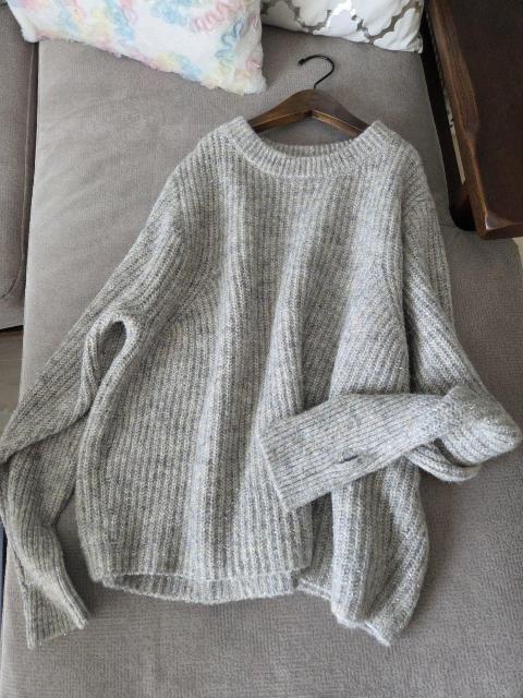 SIMPLICITE'ニット★ライトグレーのラメ入りニット < ブランド SIMPLICITE'ニット★ライトグレーのラメ入りニット < ブランドの