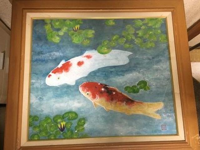 池の鯉の油絵 < ホビー  池の鯉の油絵 < ホビーの