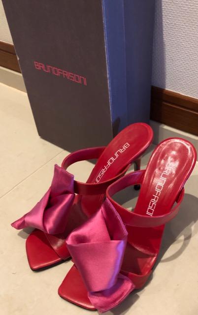 BRUNOFRISONI☆ピンクリボンサンダル < 女性ファッション  BRUNOFRISONI☆ピンクリボンサンダル < 女性ファッションの