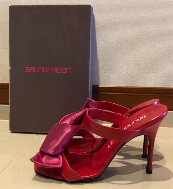 BRUNOFRISONI☆ピンクリボンサンダル < 女性ファッション  BRUNOFRISONI☆ピンクリボンサンダル < 女性ファッションの