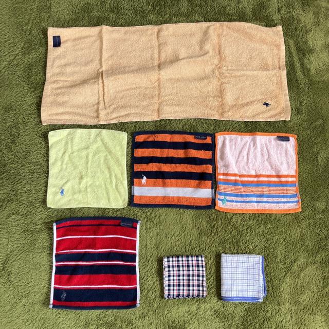即決 RALPH LAUREN ラルフローレン タオルハンカチ 7枚 < ブランド  即決 RALPH LAUREN ラルフローレン タオルハンカチ 7枚 < ブランドの