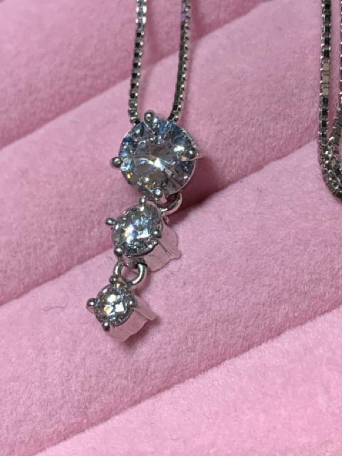 SV ジルコニア 3連ネックレス ★ A < 女性アクセサリー/時計 SV ジルコニア 3連ネックレス ★ A < 女性アクセサリー/時計の