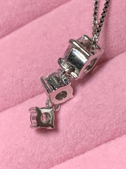 SV ジルコニア 3連ネックレス ★ A < 女性アクセサリー/時計 SV ジルコニア 3連ネックレス ★ A < 女性アクセサリー/時計の