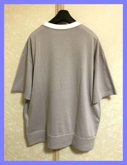 ☆超美品☆メッセージロゴ配色オーバーサイズカットソーTシャツベージュL☆ < 男性ファッション  ☆超美品☆メッセージロゴ配色オーバーサイズカットソーTシャツベージュL☆ < 男性ファッションの