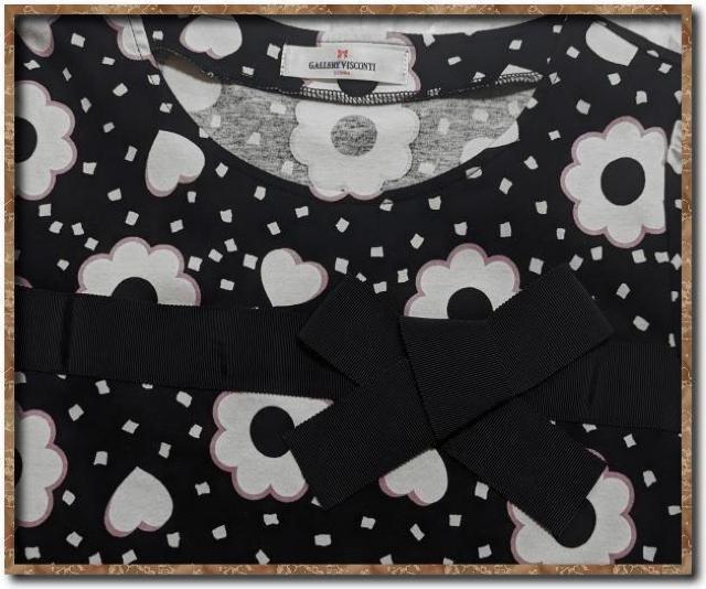 ギャラリービスコンティ リボン付きカットチュニックワンピース 黒 < ブランド ギャラリービスコンティ リボン付きカットチュニックワンピース 黒 < ブランドの