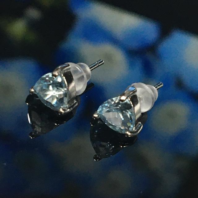 《高品質ピアス》天然石ブルートパーズ ペア(両耳用)S925 < 女性アクセサリー/時計  《高品質ピアス》天然石ブルートパーズ ペア(両耳用)S925 < 女性アクセサリー/時計の