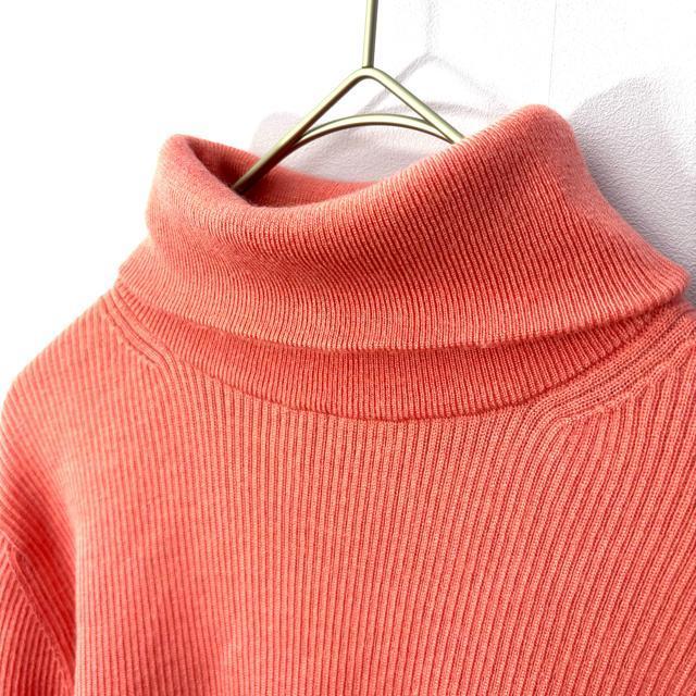 【新品未使用】Mila Owen ミラオーウェン リブニット 長袖 タートルネック 萌え袖 サーモンピンク 1 ピンク ウール混 < ブランド 【新品未使用】Mila Owen ミラオーウェン リブニット 長袖 タートルネック 萌え袖 サーモンピンク 1 ピンク ウール混 < ブランドの