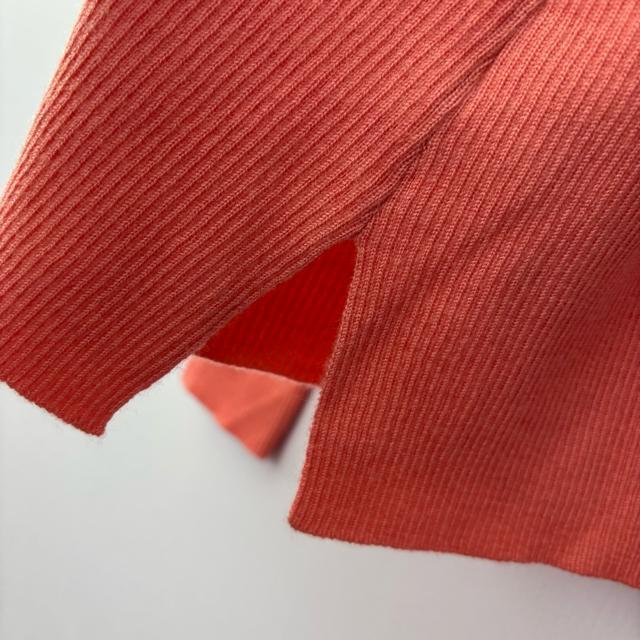 【新品未使用】Mila Owen ミラオーウェン リブニット 長袖 タートルネック 萌え袖 サーモンピンク 1 ピンク ウール混 < ブランド 【新品未使用】Mila Owen ミラオーウェン リブニット 長袖 タートルネック 萌え袖 サーモンピンク 1 ピンク ウール混 < ブランドの