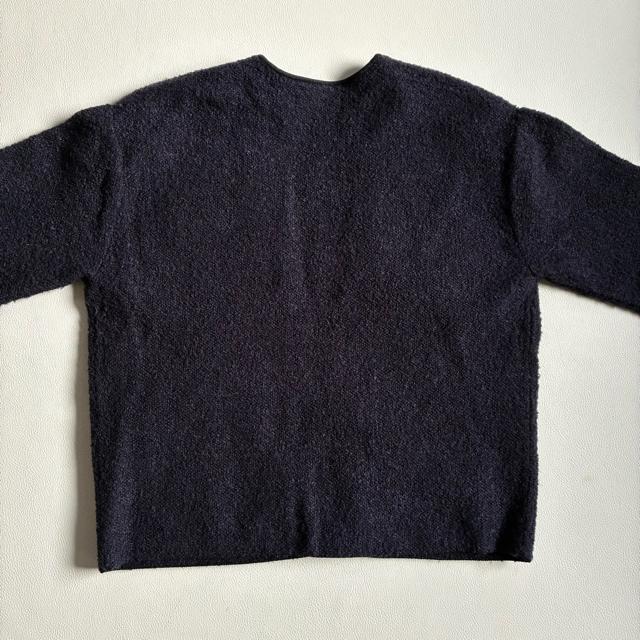 ◆美品◆ユナイテッドアローズ◆ツイード風ボアノーカラーカーディガン◆ネイビー◆F < ブランド ◆美品◆ユナイテッドアローズ◆ツイード風ボアノーカラーカーディガン◆ネイビー◆F < ブランドの