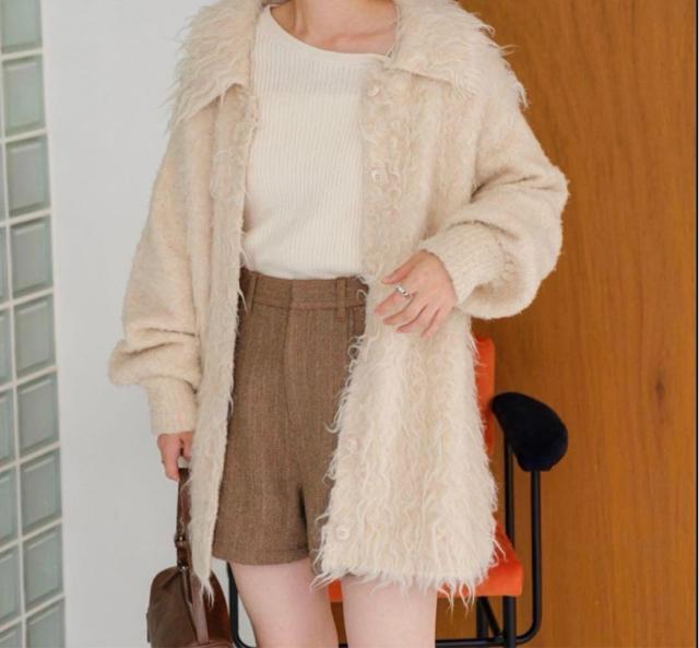 Kastane �t�@�[���I�[�o�[�T�C�Y�J�[�f�B�K�� �� �����t�@�b�V������ 