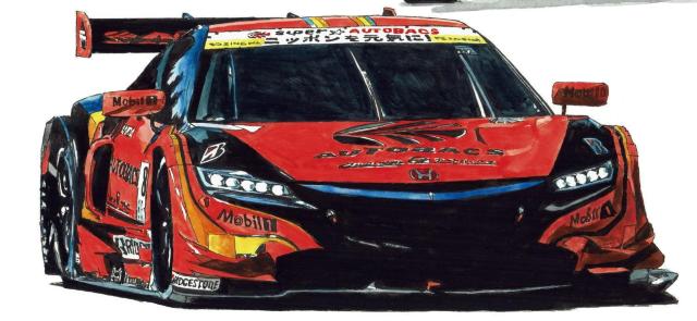 NC-360 ARTA NSXGT/F-1限定版画 直筆サイン額装●作家平右ヱ門 < 自動車/バイク NC-360 ARTA NSXGT/F-1限定版画 直筆サイン額装●作家平右ヱ門 < 自動車/バイク