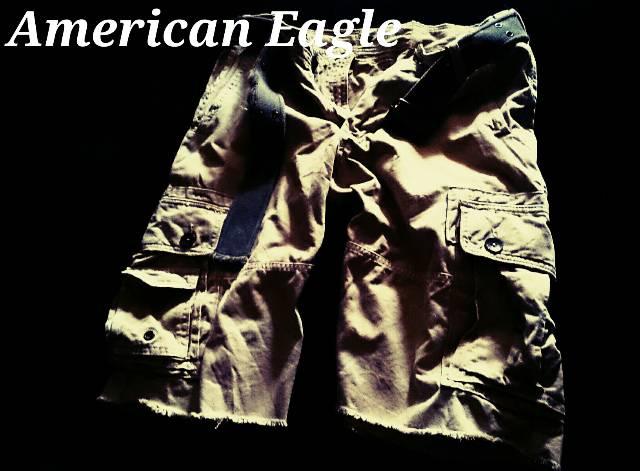 【アメリカンイーグル】Vintage Destroyed ベルト付カーゴショーツ 34/Khaki < ブランド 【アメリカンイーグル】Vintage Destroyed ベルト付カーゴショーツ 34/Khaki < ブランドの