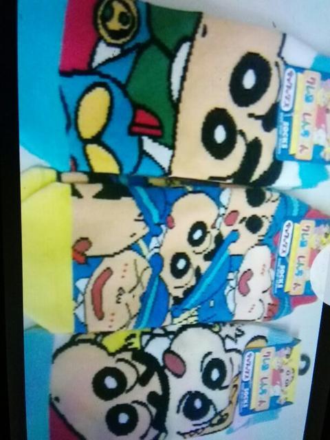 シんちゃんフレンド靴下3柄セット約22〜24p < ホビー  シんちゃんフレンド靴下3柄セット約22〜24p  < ホビーの